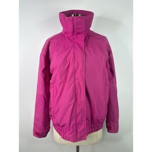 Lands’end Vibrant Pink High-Collar Jacket